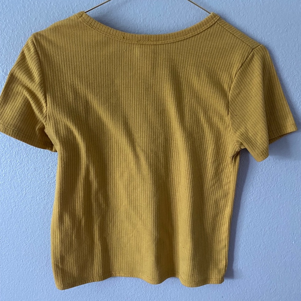 cute yellow crop top